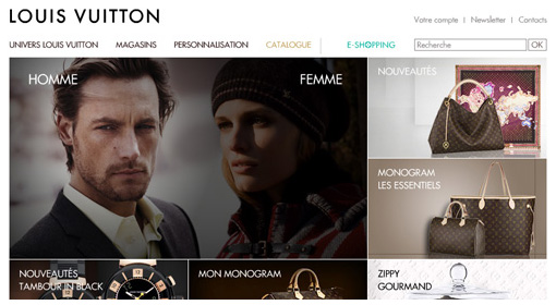 Louis Vuitton - Web Design Portfolio - Sebcreation // Interactive Web Design