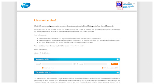 Pfizer Recherche